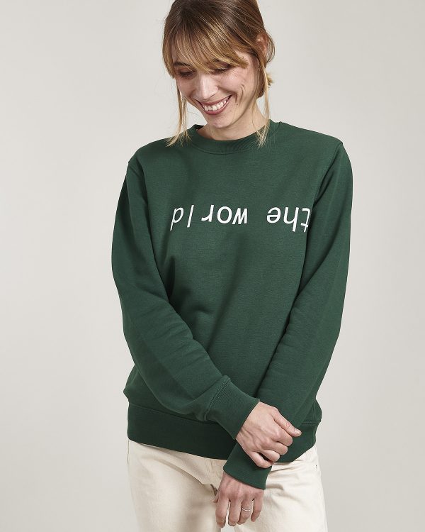 THE WORLD organic unisex sweatshirt (forrest green)