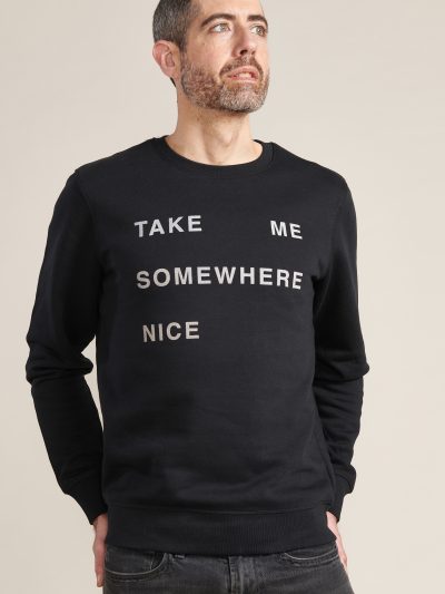 SOMEWHERE NICE organic unisex sweatshirt