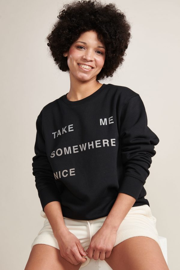 SOMEWHERE NICE organic unisex sweatshirt