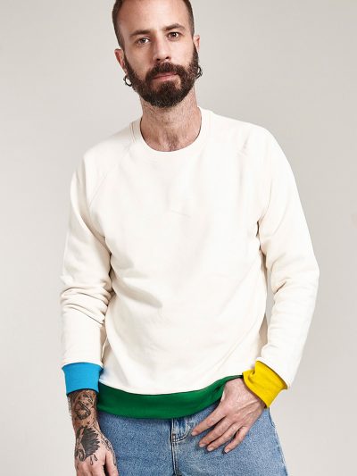 COLOURFUL CUFFS organic unisex sweatshirt