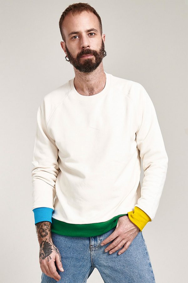 COLOURFUL CUFFS organic unisex sweatshirt