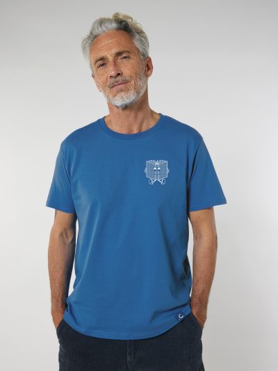 READ BOOKS organic unisex t-shirt (electric blue)