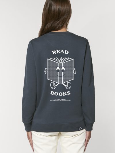 READ BOOKS organic unisex sweatshirt