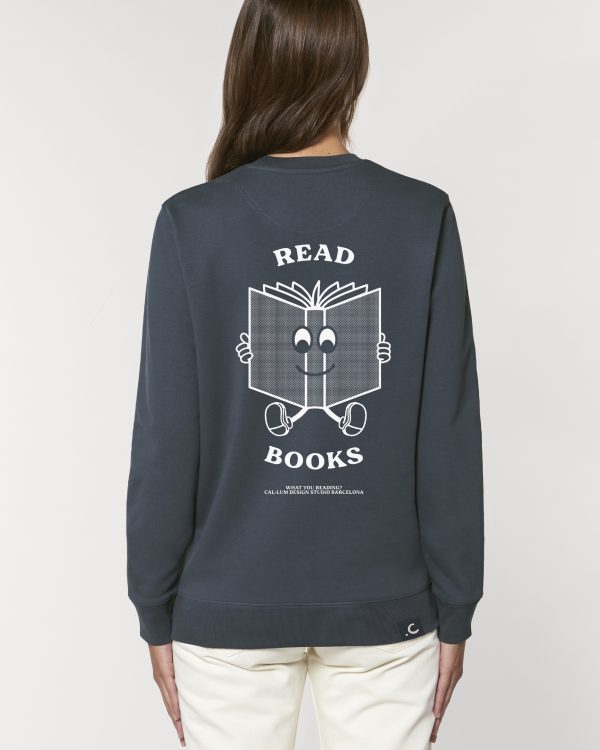 READ BOOKS organic unisex sweatshirt