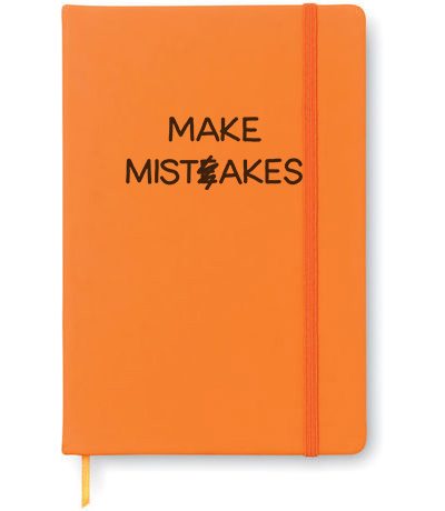 make mistakes notebook