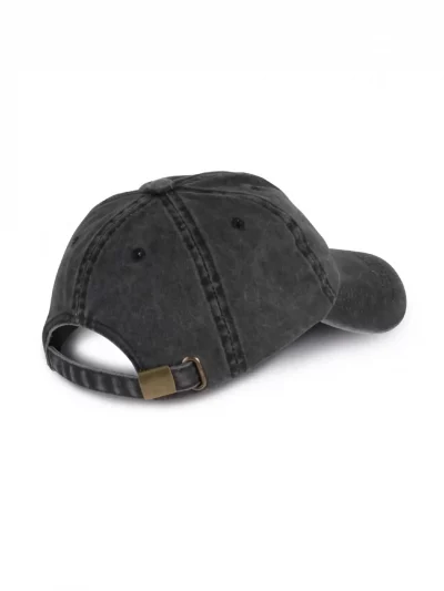 Vintage black cap from the back