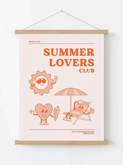 SUMMER LOVERS art print