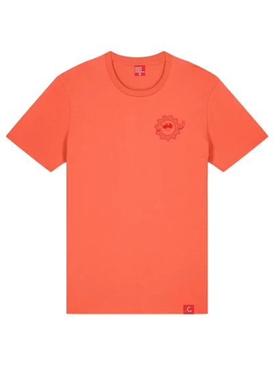 Camiseta orgánica unisex SUMMER LOVERS CLUB (coral)