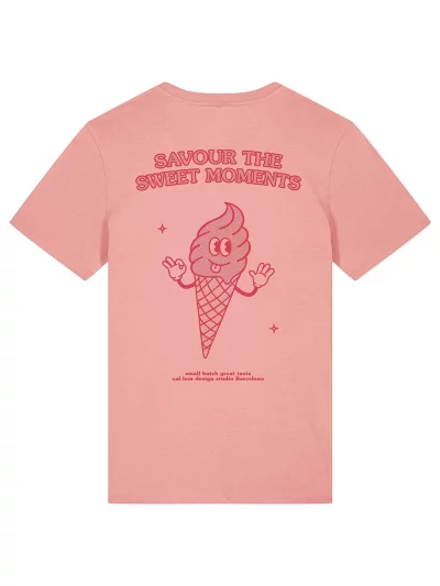 SWEET MOMENTS camiseta orgánica unisex (rosa pastel)