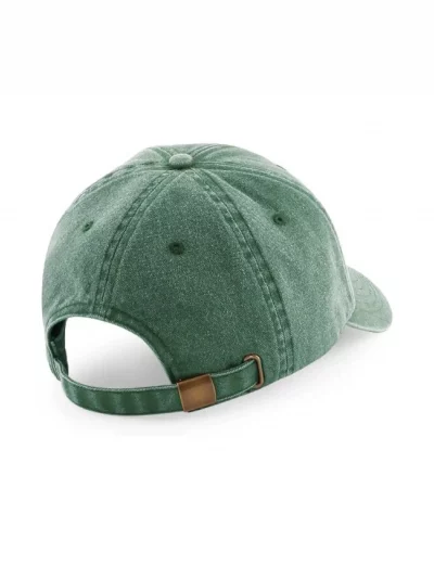 Vintage green cap from the back